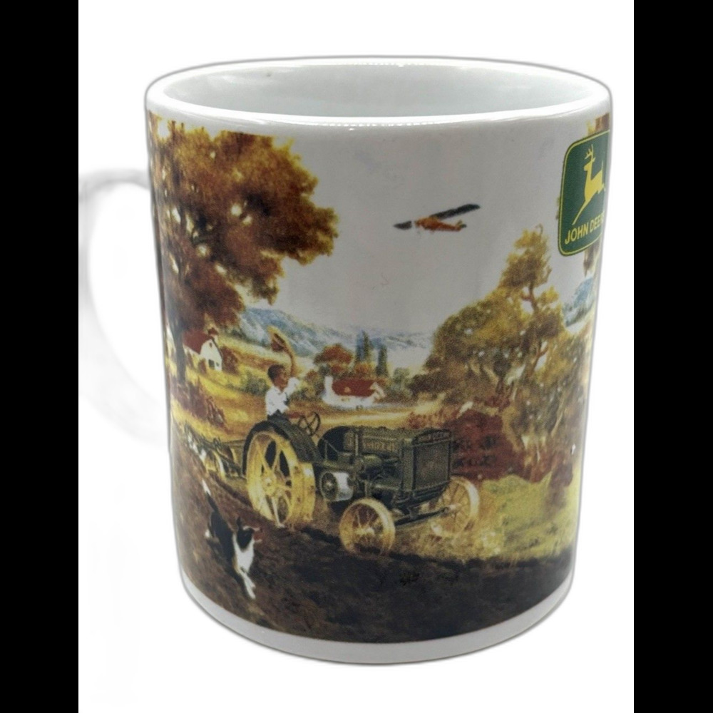Vintage John Deere Tractor Mug Collectible Memorabilia Farmhouse Gift For Dad